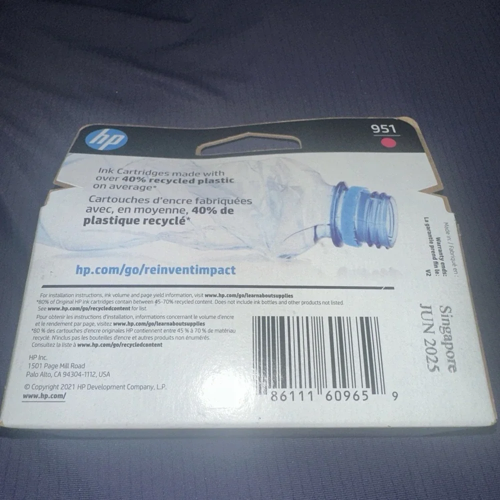 GENUINE HP 951 MAGENTA OfficeJet 251dw 276dw 8100 8630 8600 8700 SEALED 6/25